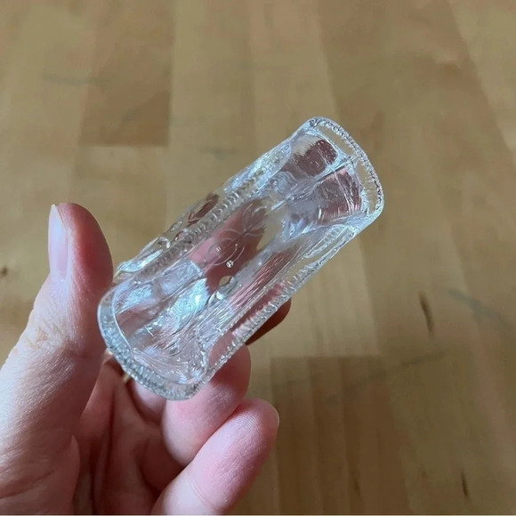 LINDSHAMMAR Sweden Art Crystal Clear Glass Dala Horse Paperweight 3.25” Tall - Picture 4 of 10